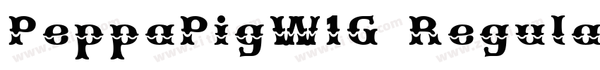 PeppaPigW1G Regular字体转换